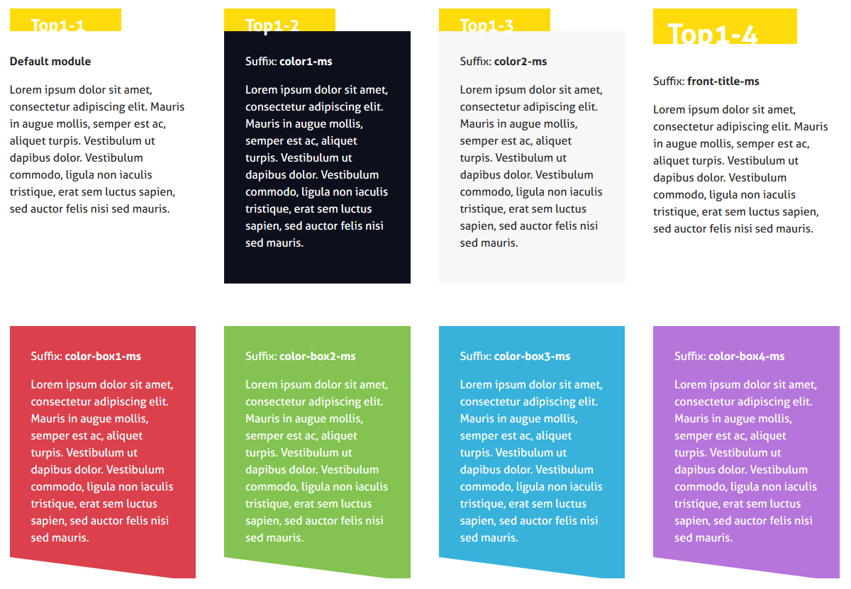 Module Suffixes